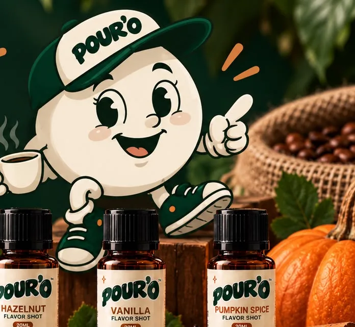 Vanilla, Caramel ve Hazelnut porsiyon kapları